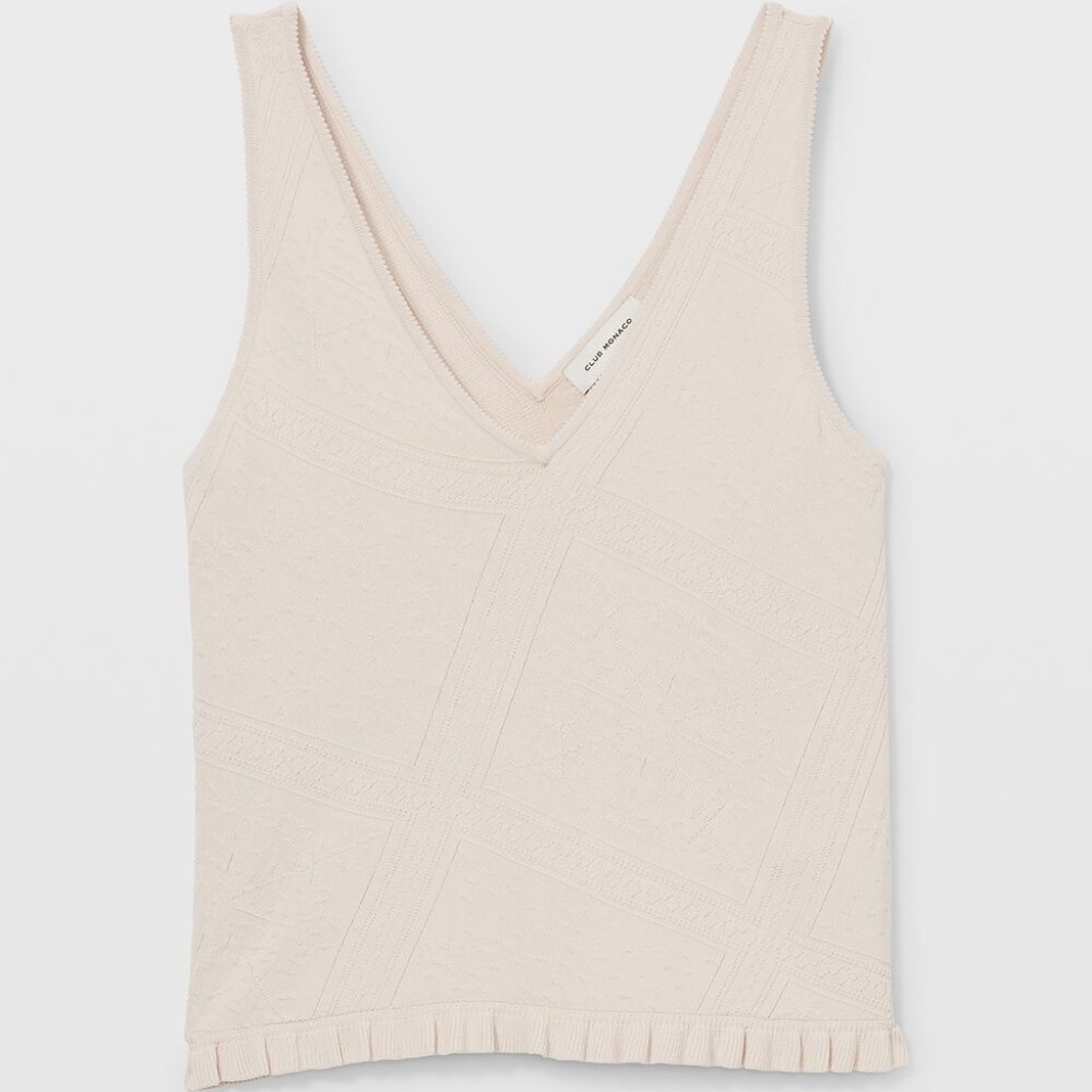 Ruffle Hem Tank - Brand New - NEVER WORN - Black - Picture 10 of 10